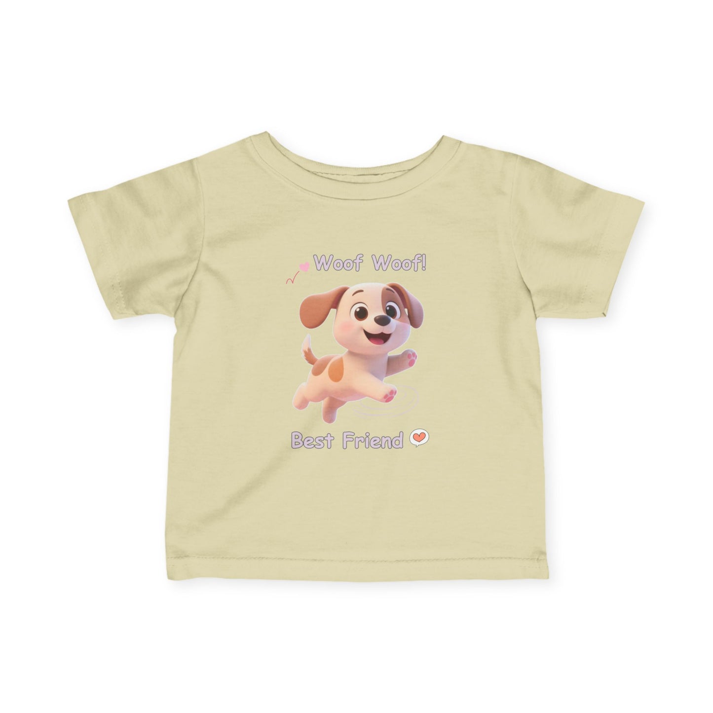 Cute Puppy Infant Tee – Baby Dog T-Shirt, Soft Jersey, Toddler Gift