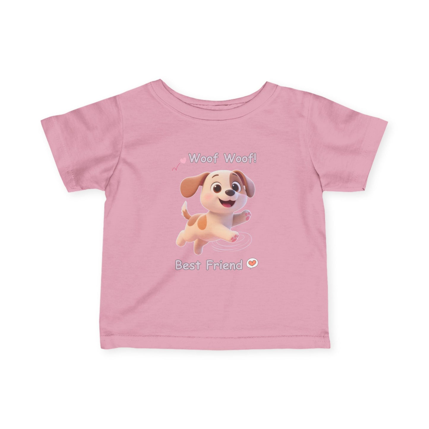 Cute Puppy Infant Tee – Baby Dog T-Shirt, Soft Jersey, Toddler Gift
