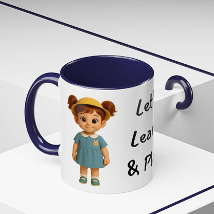 Playful Kids' Mug – Cute Children's Ceramic Cup, Dishwasher & Microwave Safe, Perfect Gift for Teachers, Birthdays, Educational Fun