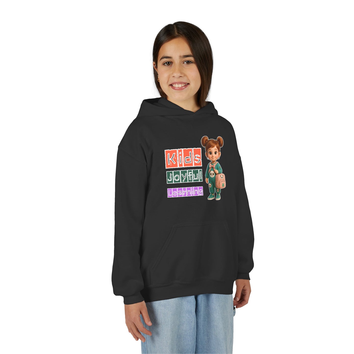 Kids Joyful Learning Hoodie – Youth Pullover Sweatshirt, Fun Graphic Hoodie for Kids, School & Play Outfit, Gift for Students
