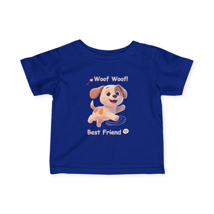 Cute Puppy Infant Tee – Baby Dog T-Shirt, Soft Jersey, Toddler Gift