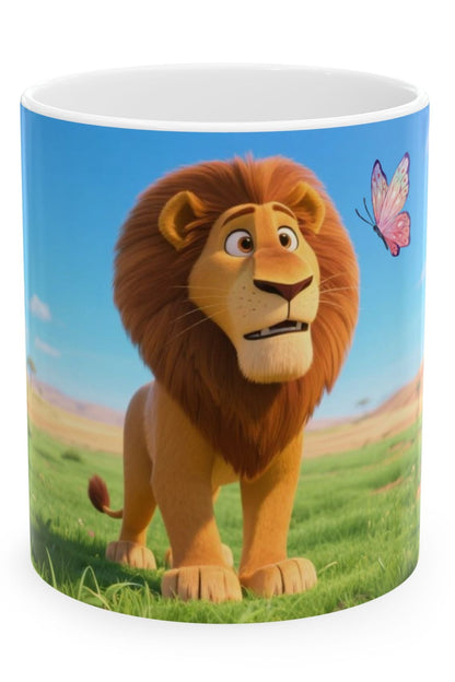 Majestic Lion Ceramic Mug – Colorful Safari Coffee & Tea Cup Gift
