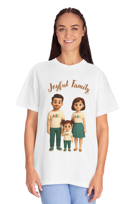 Mom’s Joyful Family Matching T-Shirt – Women’s Casual Tee, Mother’s Day Gift, Family Outfit