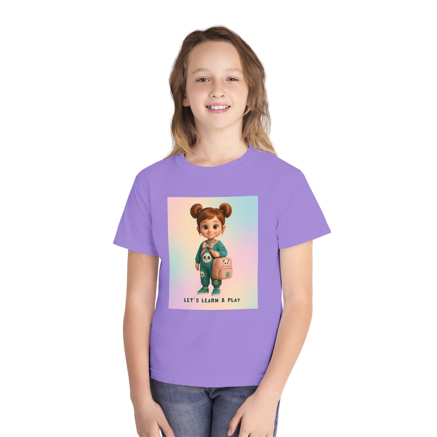 Playful Youth Tee - Let's Learn & Play! Shirt for Kids, Back to School Gift, Fun Learning Tees, Summer Playwear, Toddler Gifts
