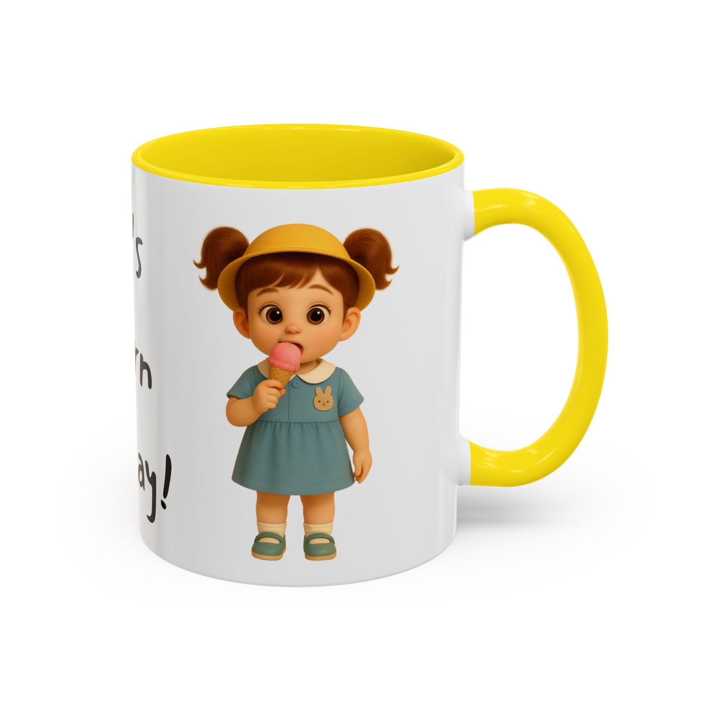 Playful Kids' Mug – Cute Children's Ceramic Cup, Dishwasher & Microwave Safe, Perfect Gift for Teachers, Birthdays, Educational Fun
