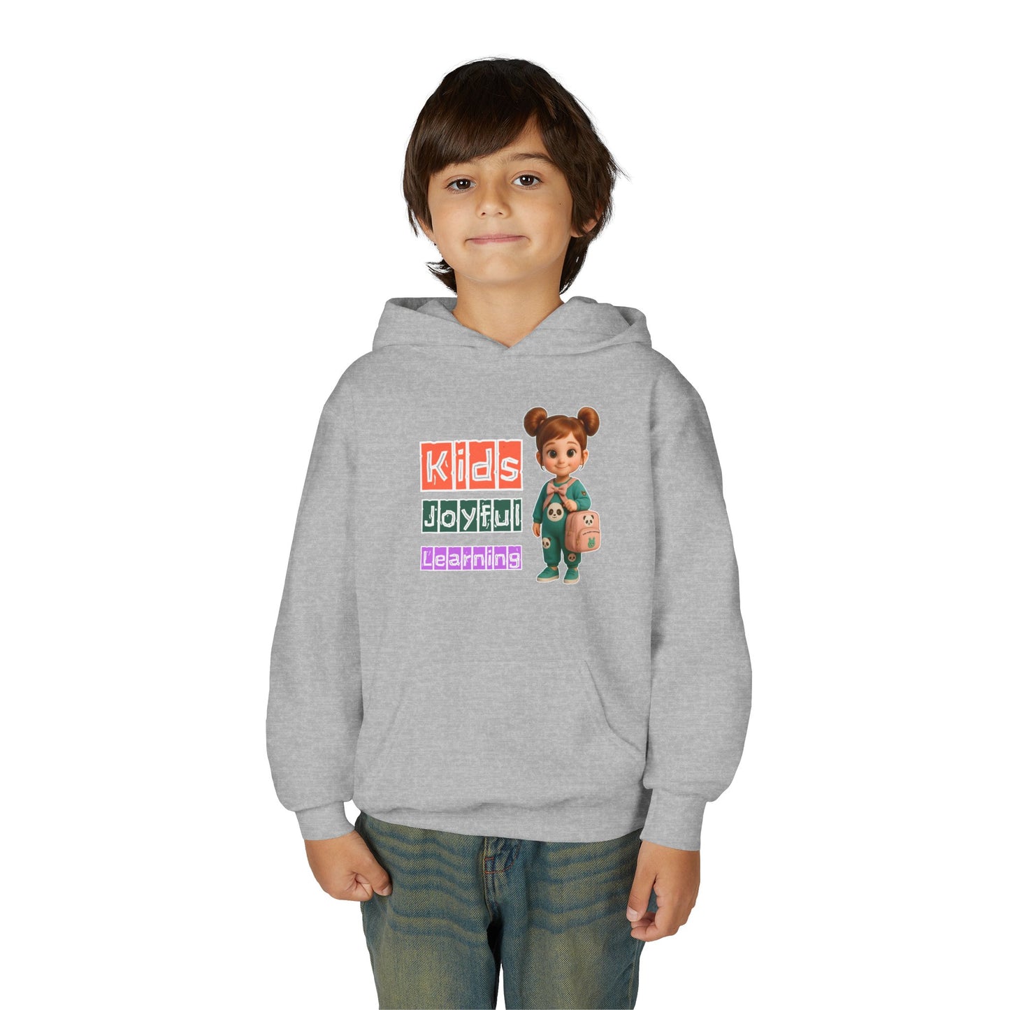 Kids Joyful Learning Hoodie – Youth Pullover Sweatshirt, Fun Graphic Hoodie for Kids, School & Play Outfit, Gift for Students