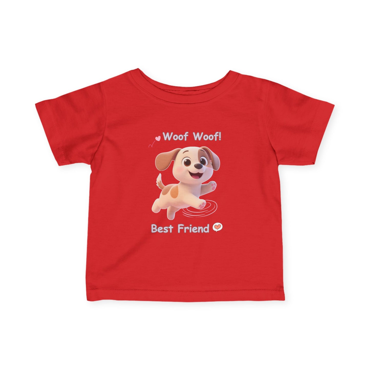 Cute Puppy Infant Tee – Baby Dog T-Shirt, Soft Jersey, Toddler Gift