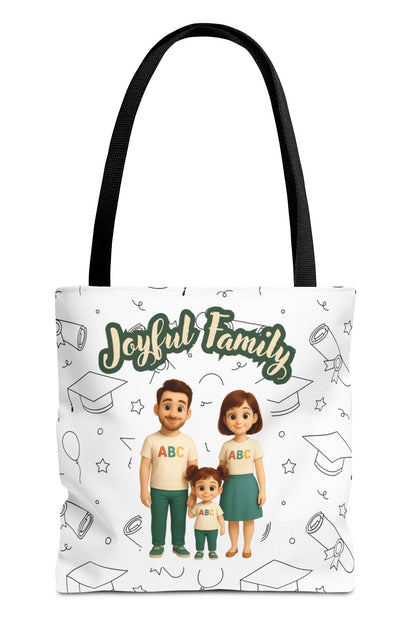 Joyful Family Tote Bag – Stylish, Durable & Customizable Gift
