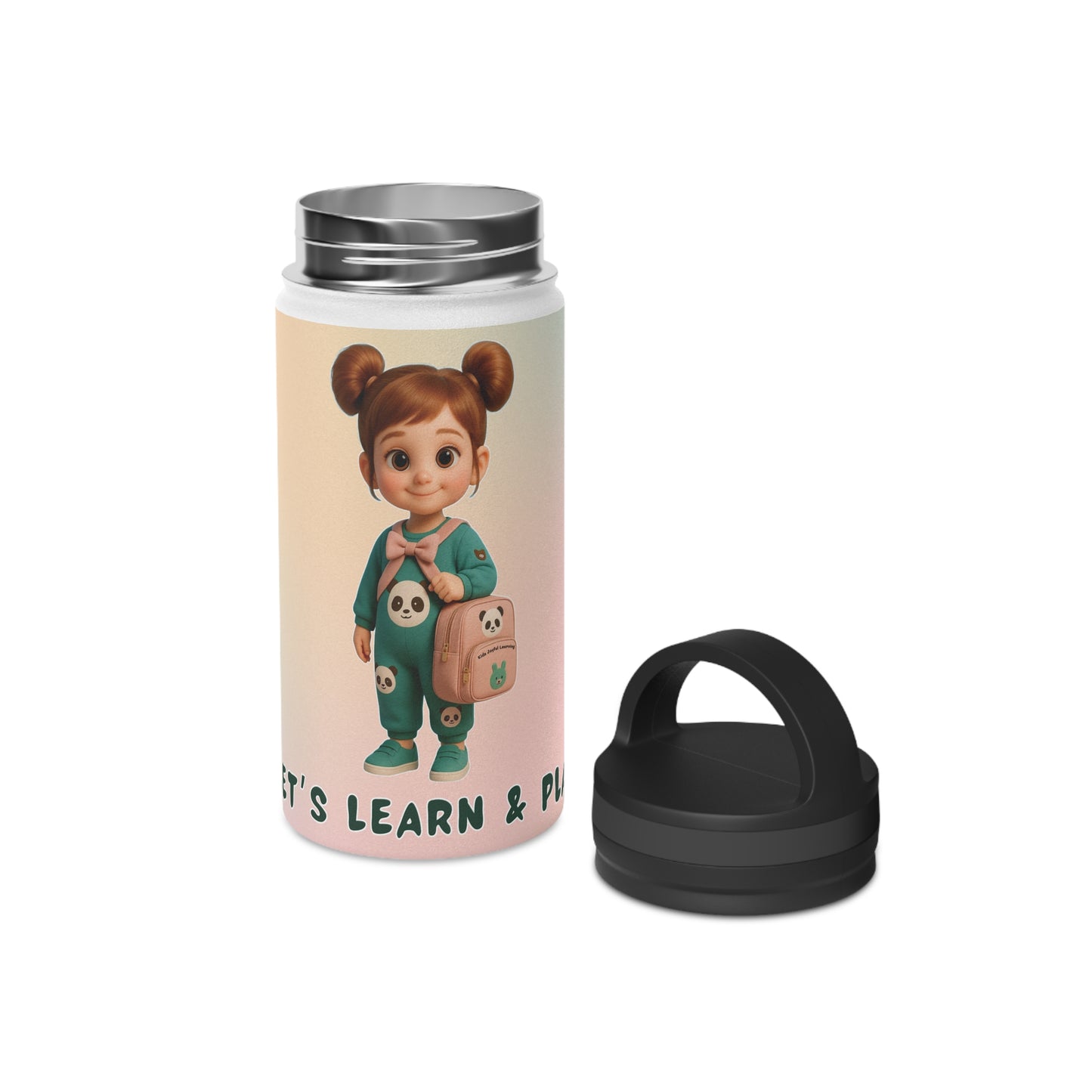 Kids' Motivational Water Bottle – Personalized Reusable Sports Bottle for School & Play