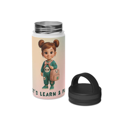 Kids' Motivational Water Bottle – Personalized Reusable Sports Bottle for School & Play