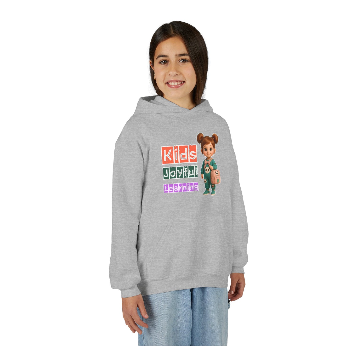 Kids Joyful Learning Hoodie – Youth Pullover Sweatshirt, Fun Graphic Hoodie for Kids, School & Play Outfit, Gift for Students