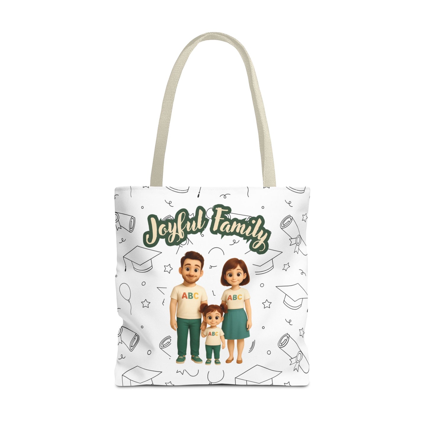 Joyful Family Tote Bag – Stylish, Durable & Customizable Gift