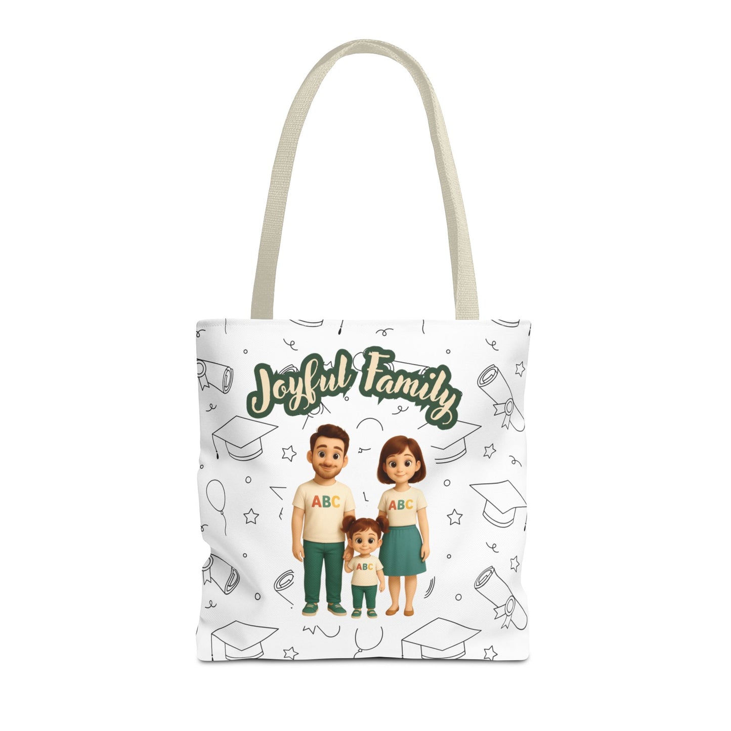 Joyful Family Tote Bag – Stylish, Durable & Customizable Gift