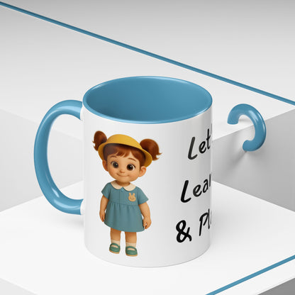 Playful Kids' Mug – Cute Children's Ceramic Cup, Dishwasher & Microwave Safe, Perfect Gift for Teachers, Birthdays, Educational Fun
