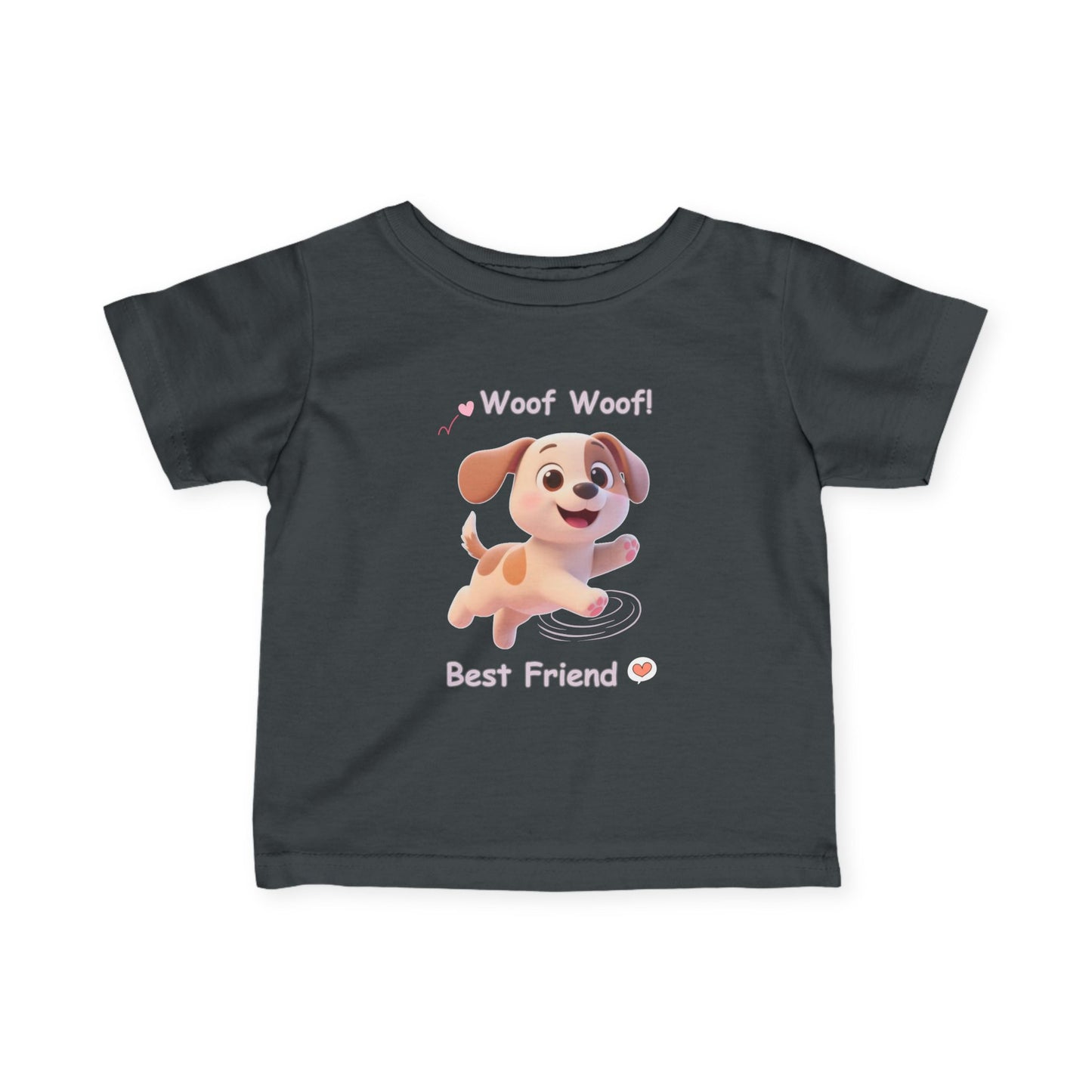 Cute Puppy Infant Tee – Baby Dog T-Shirt, Soft Jersey, Toddler Gift