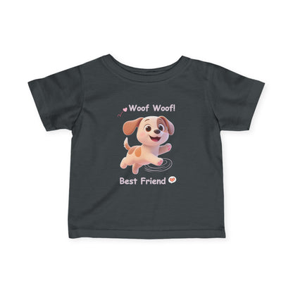 Cute Puppy Infant Tee – Baby Dog T-Shirt, Soft Jersey, Toddler Gift