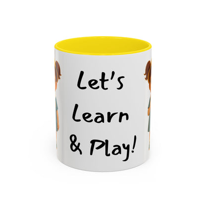 Playful Kids' Mug – Cute Children's Ceramic Cup, Dishwasher & Microwave Safe, Perfect Gift for Teachers, Birthdays, Educational Fun