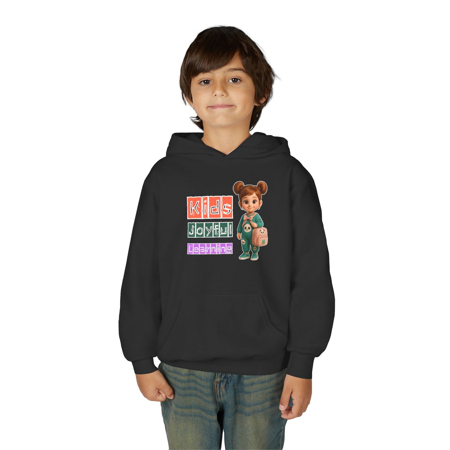 Kids Joyful Learning Hoodie – Youth Pullover Sweatshirt, Fun Graphic Hoodie for Kids, School & Play Outfit, Gift for Students