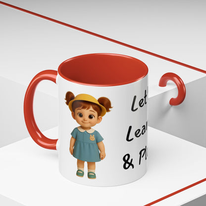 Playful Kids' Mug – Cute Children's Ceramic Cup, Dishwasher & Microwave Safe, Perfect Gift for Teachers, Birthdays, Educational Fun