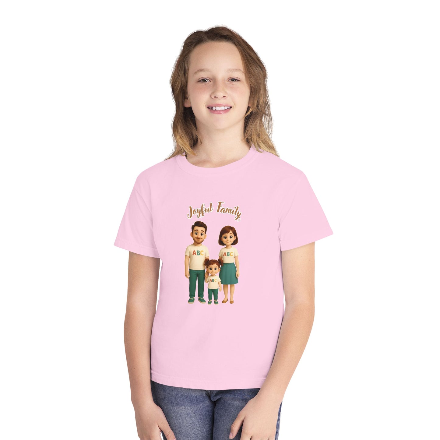Kids’ Joyful Family Matching T-Shirt – Cute Outfit for Boys & Girls, Gift for Kids