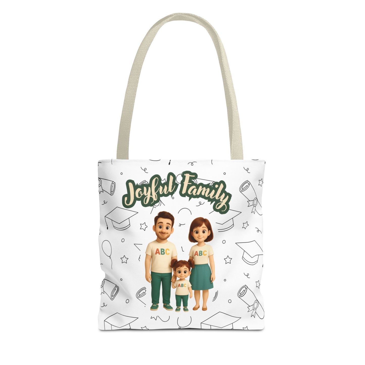 Joyful Family Tote Bag – Stylish, Durable & Customizable Gift