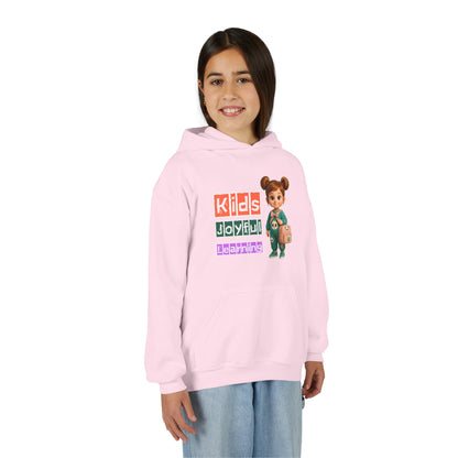 Kids Joyful Learning Hoodie – Youth Pullover Sweatshirt, Fun Graphic Hoodie for Kids, School & Play Outfit, Gift for Students