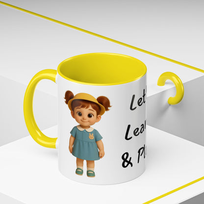 Playful Kids' Mug – Cute Children's Ceramic Cup, Dishwasher & Microwave Safe, Perfect Gift for Teachers, Birthdays, Educational Fun