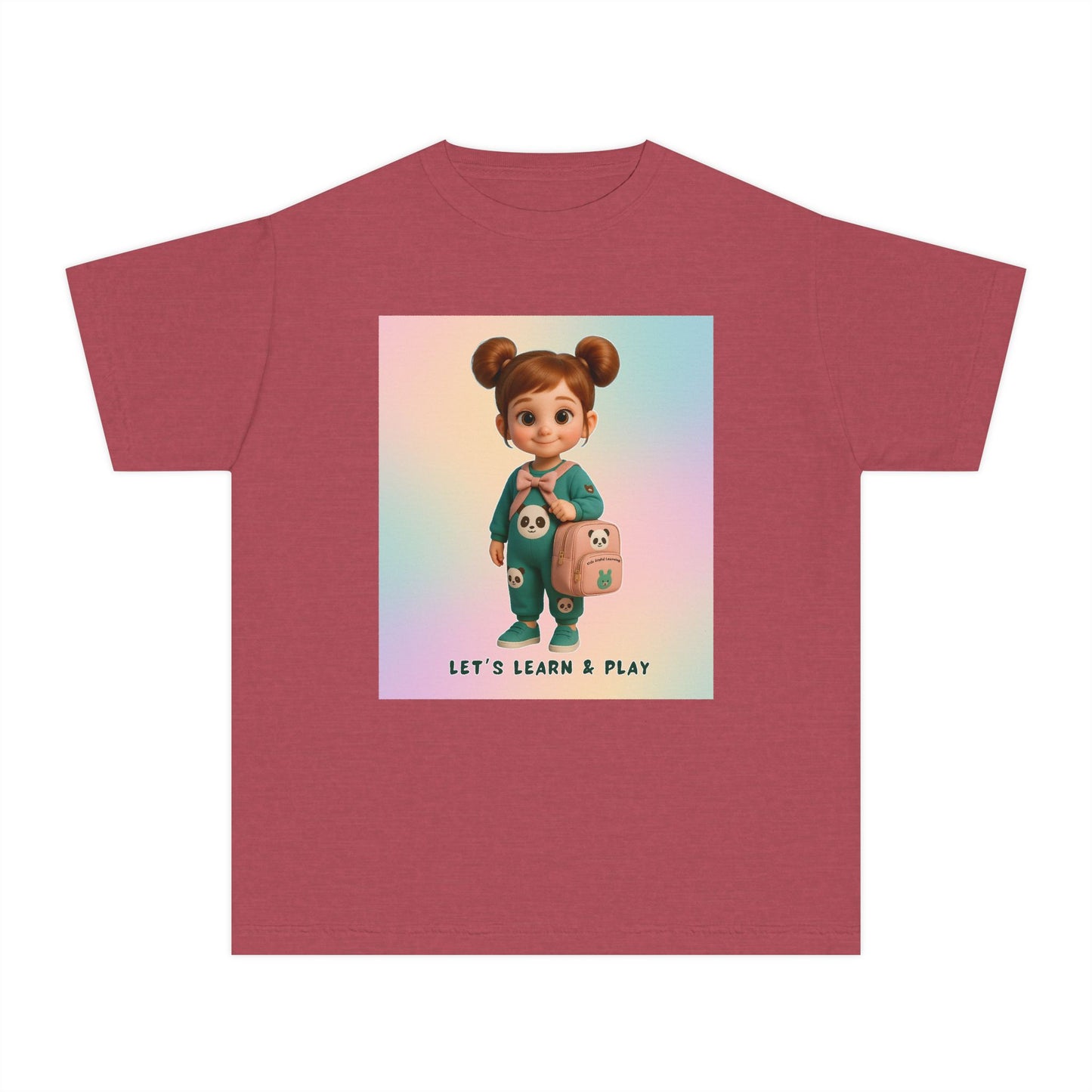 Playful Youth Tee - Let's Learn & Play! Shirt for Kids, Back to School Gift, Fun Learning Tees, Summer Playwear, Toddler Gifts