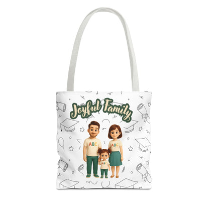 Joyful Family Tote Bag – Stylish, Durable & Customizable Gift