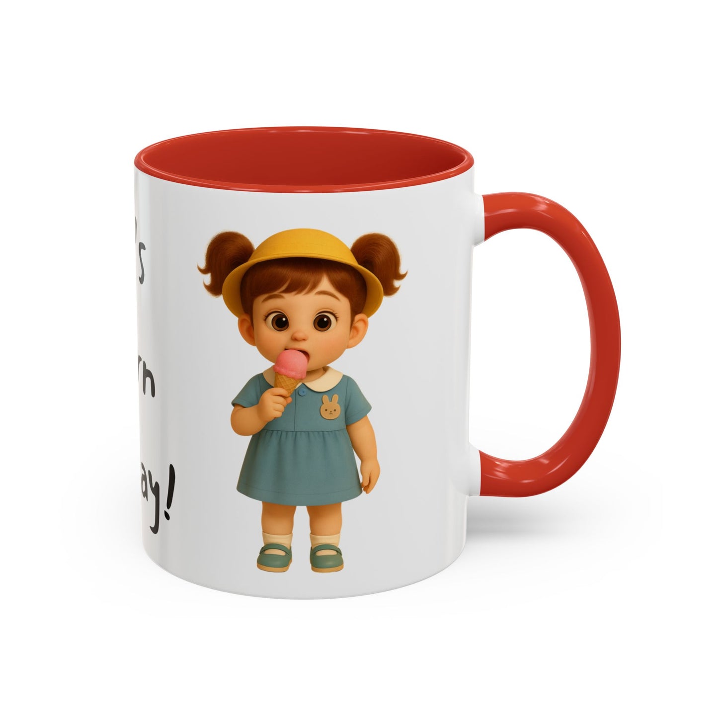 Playful Kids' Mug – Cute Children's Ceramic Cup, Dishwasher & Microwave Safe, Perfect Gift for Teachers, Birthdays, Educational Fun