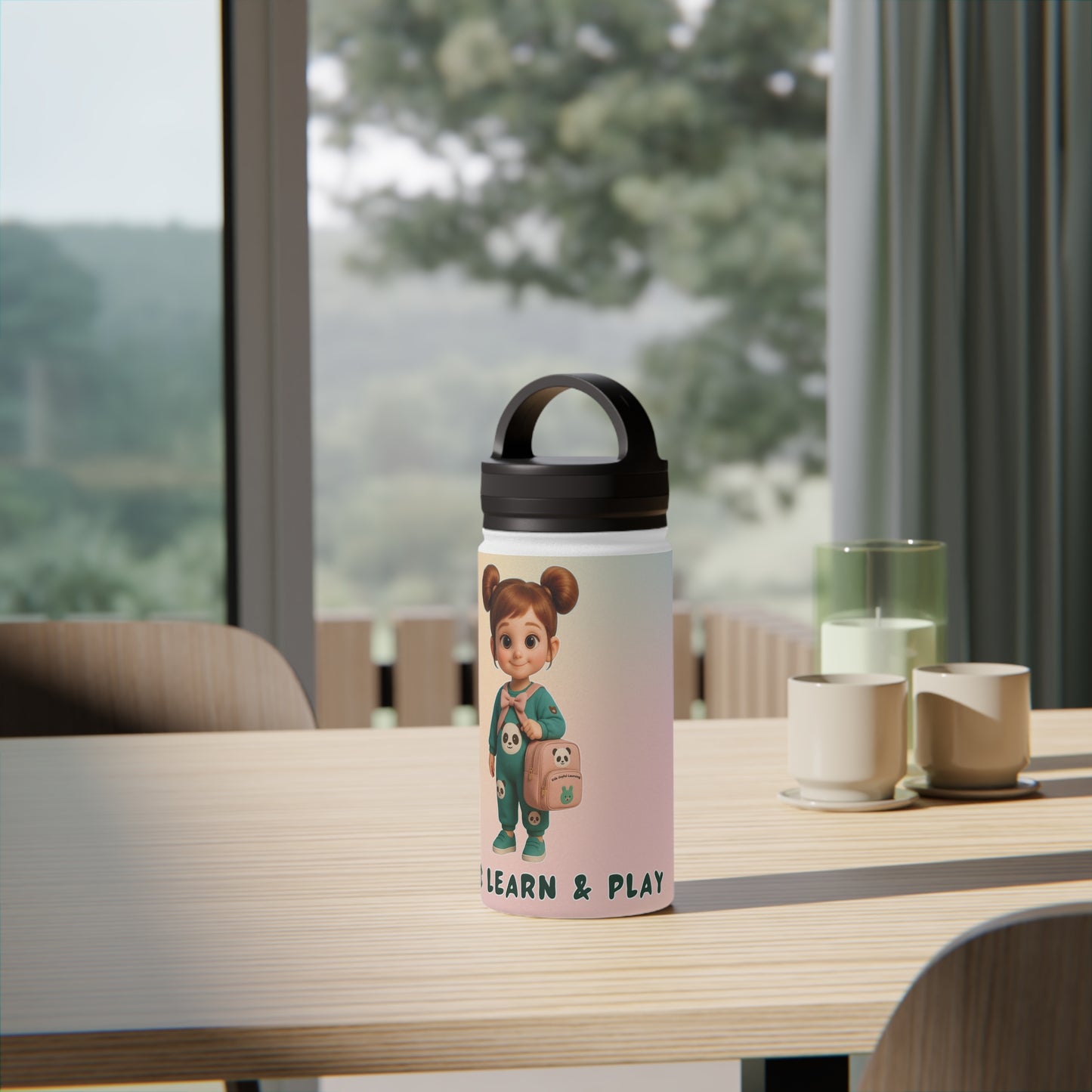 Kids' Motivational Water Bottle – Personalized Reusable Sports Bottle for School & Play