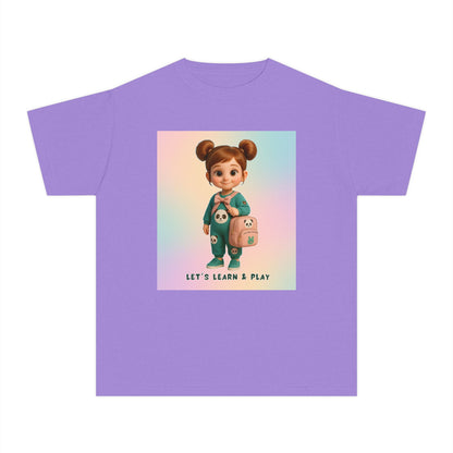 Playful Youth Tee - Let's Learn & Play! Shirt for Kids, Back to School Gift, Fun Learning Tees, Summer Playwear, Toddler Gifts