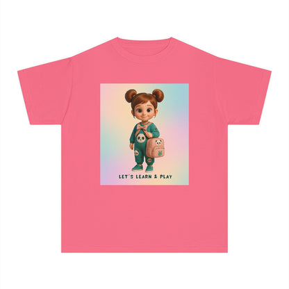 Playful Youth Tee - Let's Learn & Play! Shirt for Kids, Back to School Gift, Fun Learning Tees, Summer Playwear, Toddler Gifts