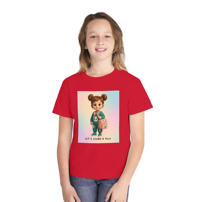 Playful Youth Tee - Let's Learn & Play! Shirt for Kids, Back to School Gift, Fun Learning Tees, Summer Playwear, Toddler Gifts