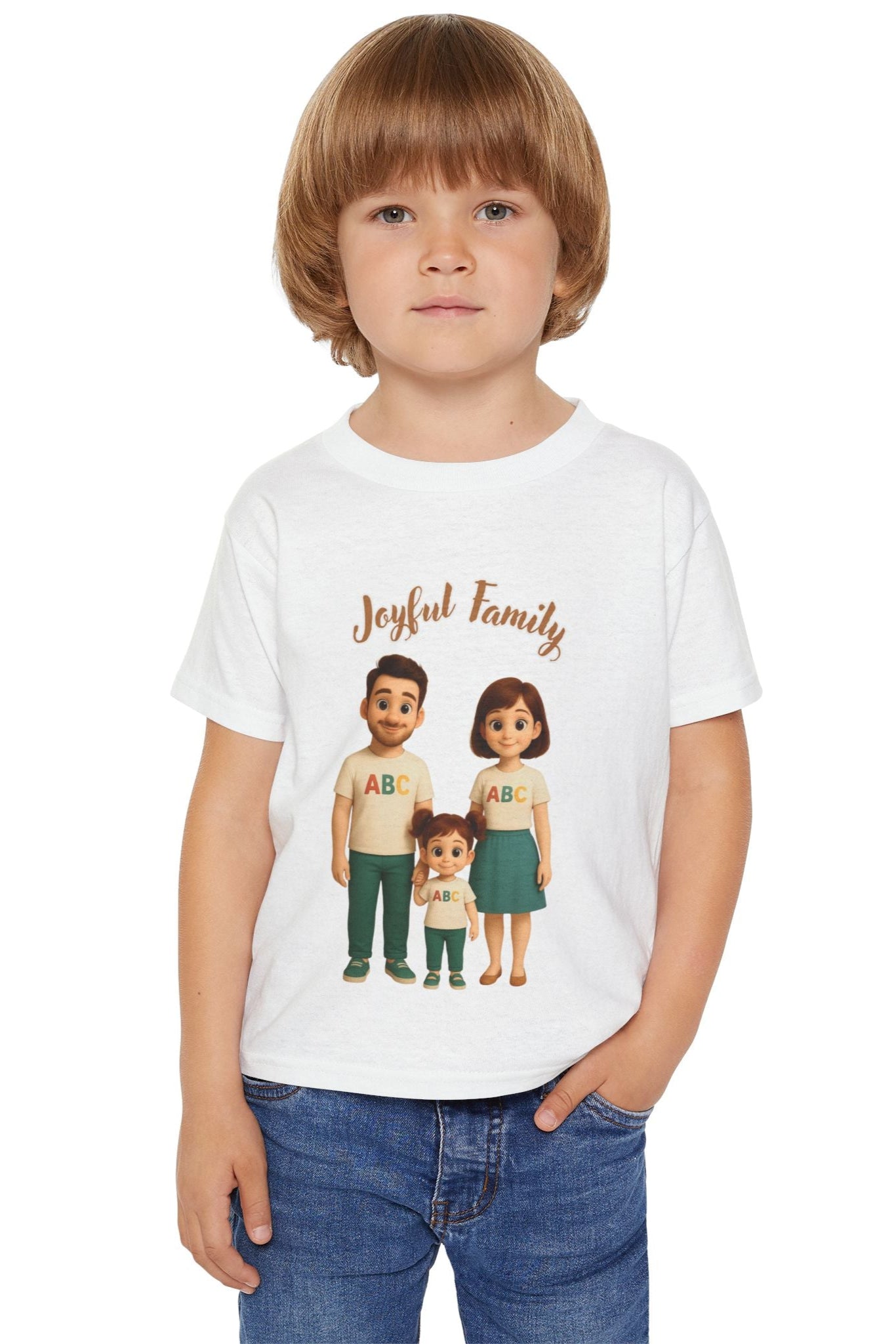 Kids’ Heavy Cotton™ Family Matching T-Shirt – Toddler Tee for Boys & Girls, Cute Family Outfit