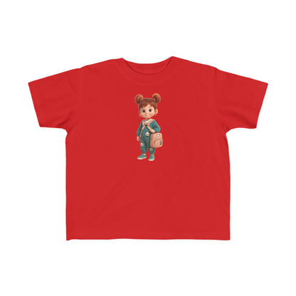 Toddler Cute Cartoon T-Shirt – Adorable Graphic Tee for Kids, Fun Toddler Outfit, Back-to-School Shirt