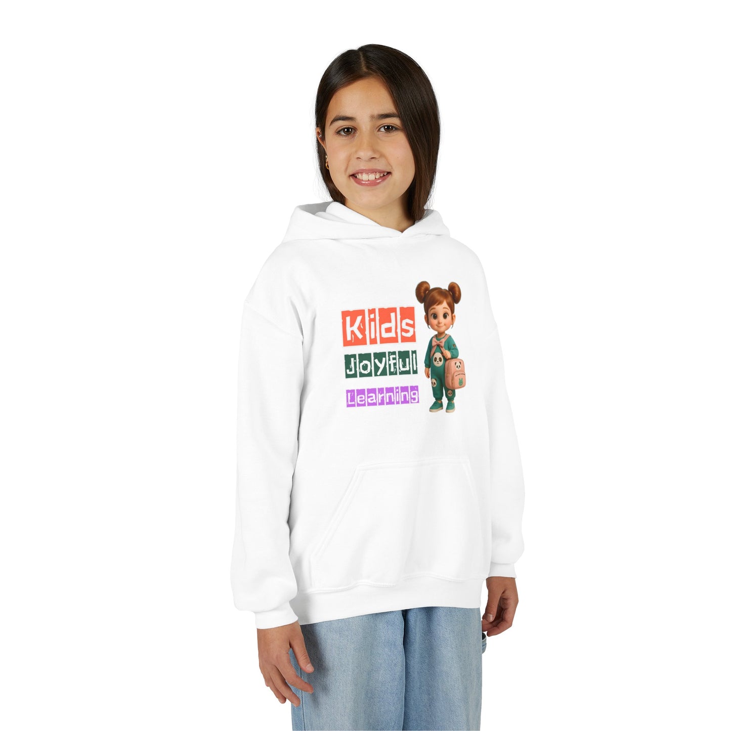 Kids Joyful Learning Hoodie – Youth Pullover Sweatshirt, Fun Graphic Hoodie for Kids, School & Play Outfit, Gift for Students