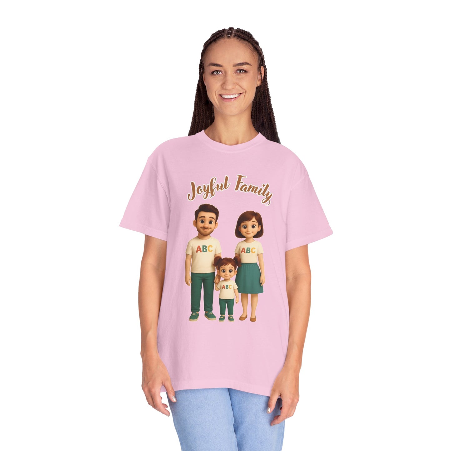 Mom’s Joyful Family Matching T-Shirt – Women’s Casual Tee, Mother’s Day Gift, Family Outfit