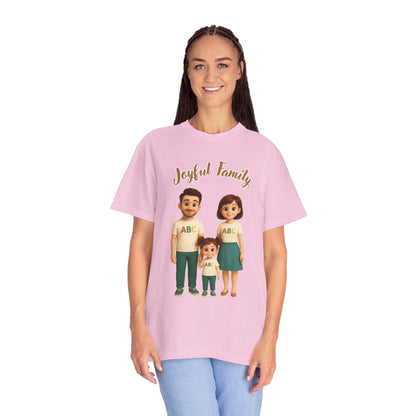 Mom’s Joyful Family Matching T-Shirt – Women’s Casual Tee, Mother’s Day Gift, Family Outfit