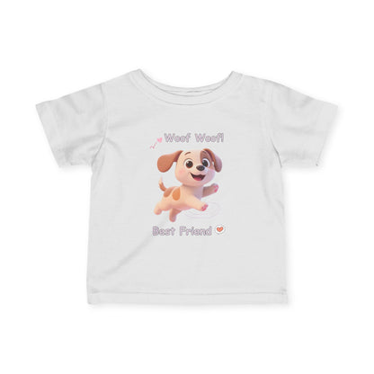 Cute Puppy Infant Tee – Baby Dog T-Shirt, Soft Jersey, Toddler Gift