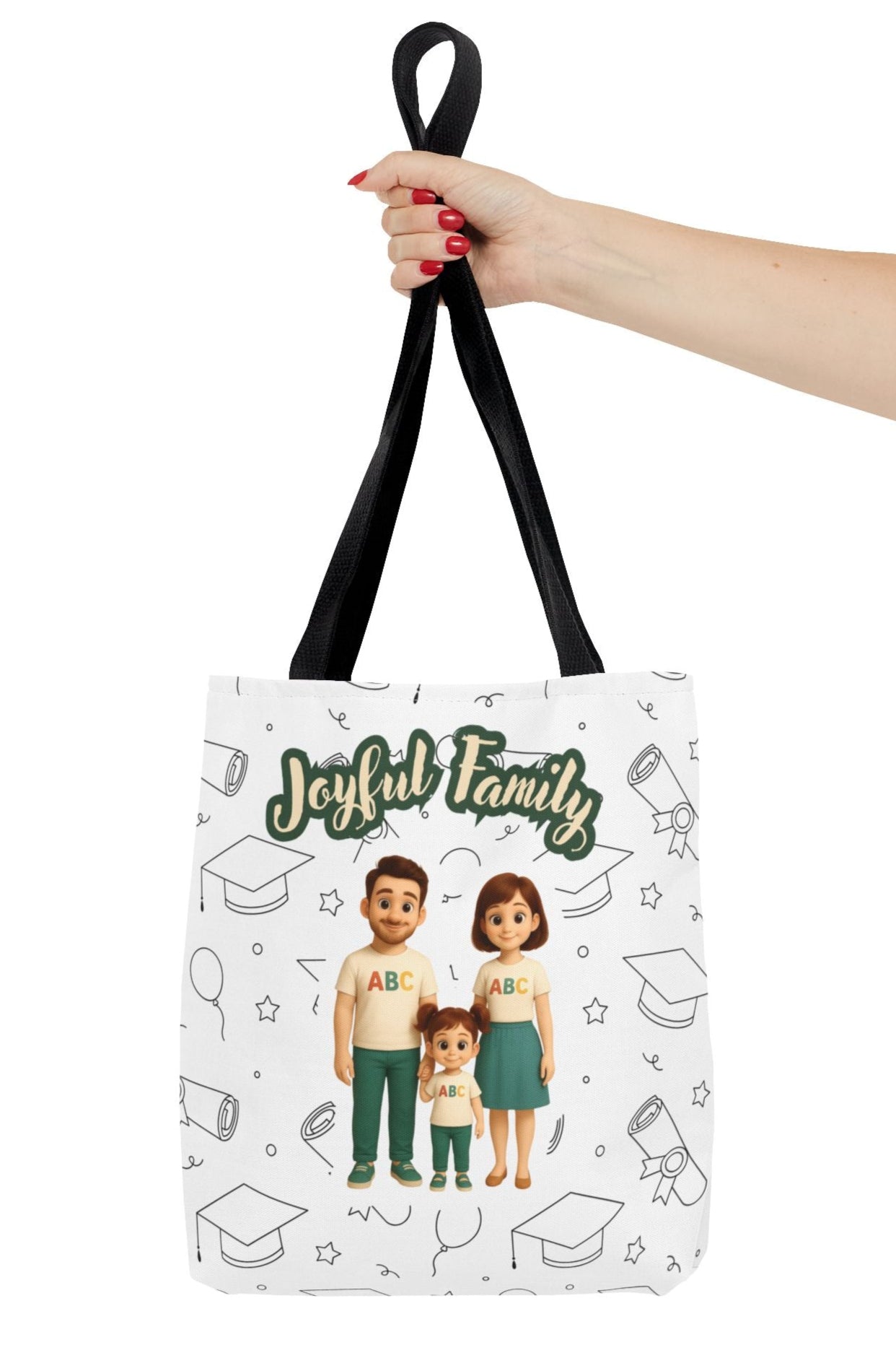 Joyful Family Tote Bag – Stylish, Durable & Customizable Gift