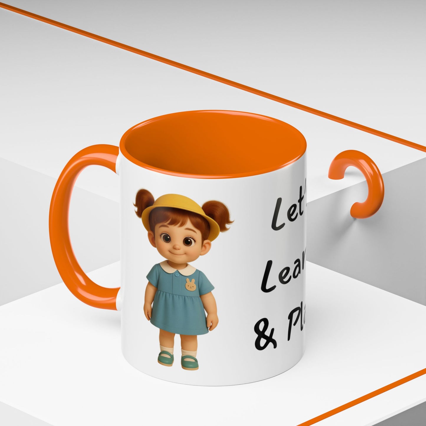 Playful Kids' Mug – Cute Children's Ceramic Cup, Dishwasher & Microwave Safe, Perfect Gift for Teachers, Birthdays, Educational Fun