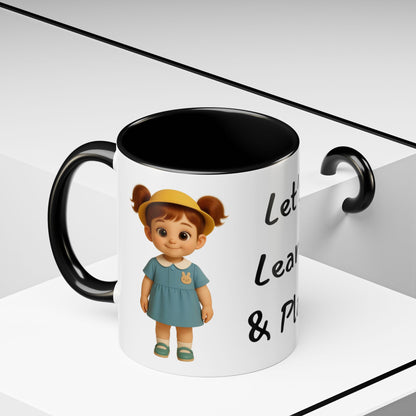 Playful Kids' Mug – Cute Children's Ceramic Cup, Dishwasher & Microwave Safe, Perfect Gift for Teachers, Birthdays, Educational Fun