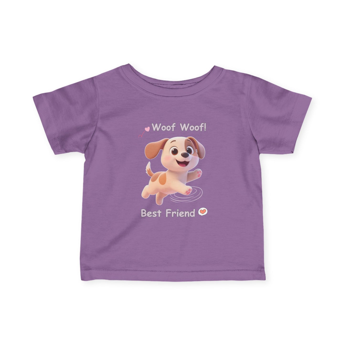 Cute Puppy Infant Tee – Baby Dog T-Shirt, Soft Jersey, Toddler Gift