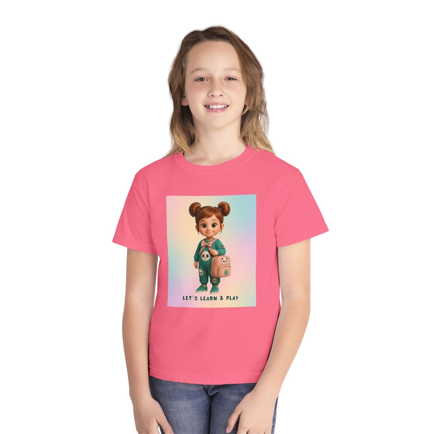 Playful Youth Tee - Let's Learn & Play! Shirt for Kids, Back to School Gift, Fun Learning Tees, Summer Playwear, Toddler Gifts