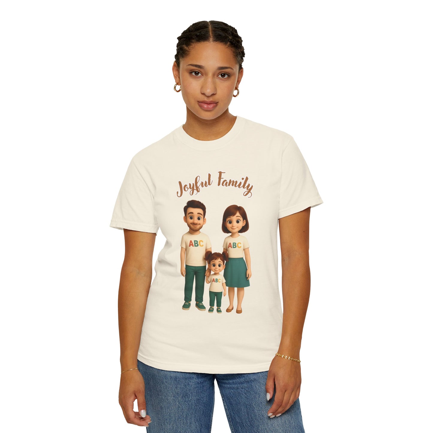 Mom’s Joyful Family Matching T-Shirt – Women’s Casual Tee, Mother’s Day Gift, Family Outfit