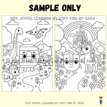 A–Z Alphabet Coloring Book for Kids – Fun Learning Printable PDF | Kids Joyful Learning