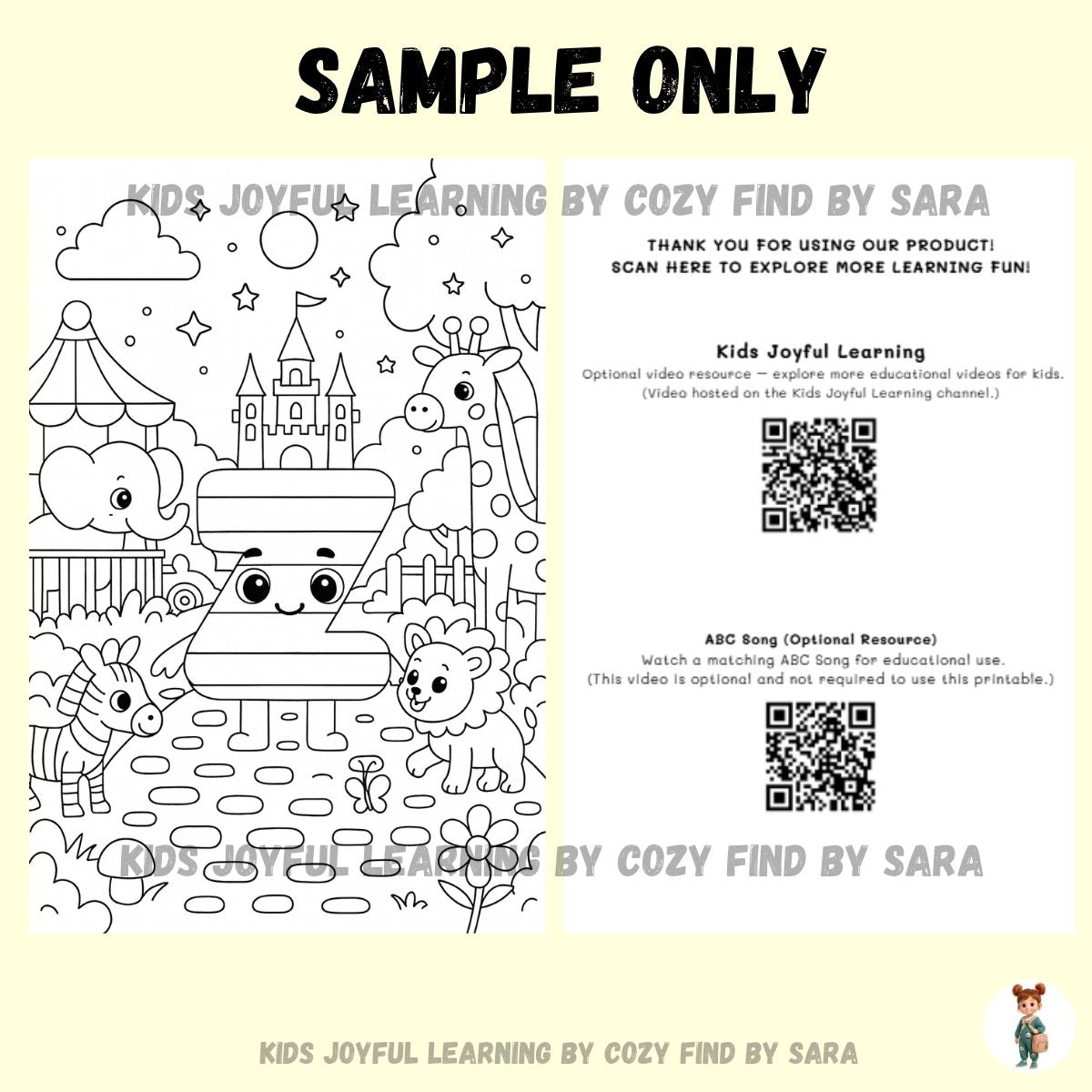 A–Z Alphabet Coloring Book for Kids – Fun Learning Printable PDF | Kids Joyful Learning