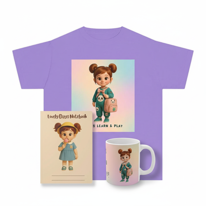 Back-to-School Gift Set – T-shirt + Mug + Notebook