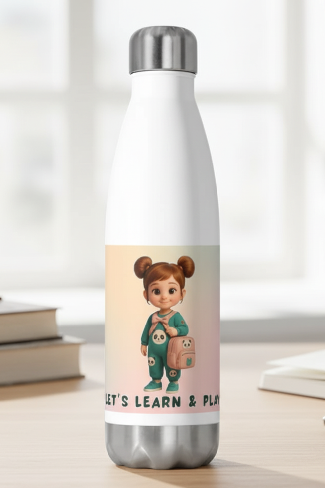 Playful Kids Insulated Water Bottle – Stainless Steel, Eco-Friendly